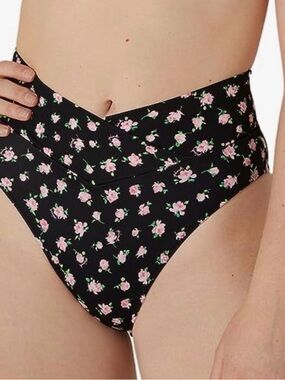 Victoria Secret Pink high-Waist Floral Bikini Bottoms Size medium